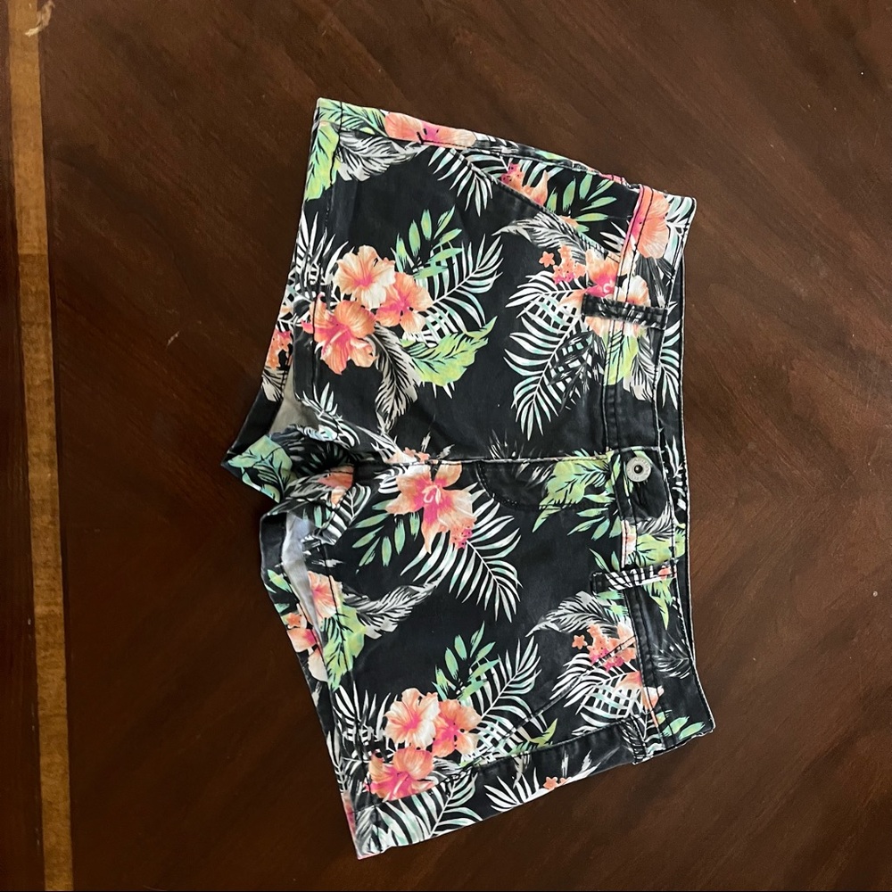 Tropical Jean shorts